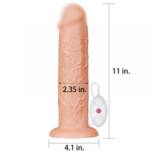 Вибратор на присоске "Lovetoy 11" реалистичный, крупный